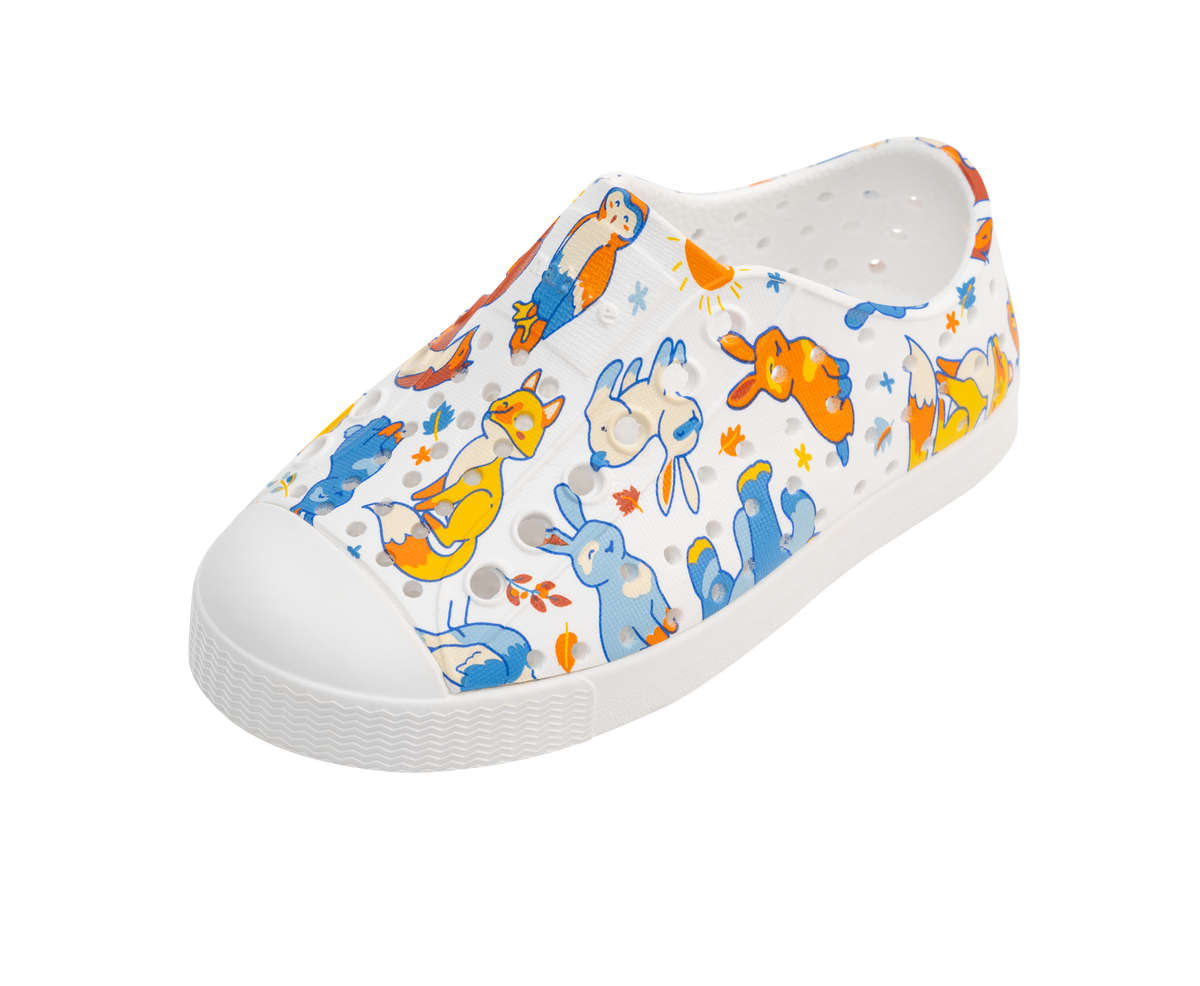 Native Shoes Jefferson Sugarlite Kids' Print Slip-On – Lighter EVA, Fun Prints | Robobuddies & More