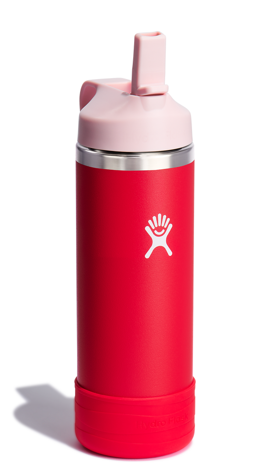 Hydro Flask - 18 OZ Kids Wide Mouth Straw Cap And Boot Goji
