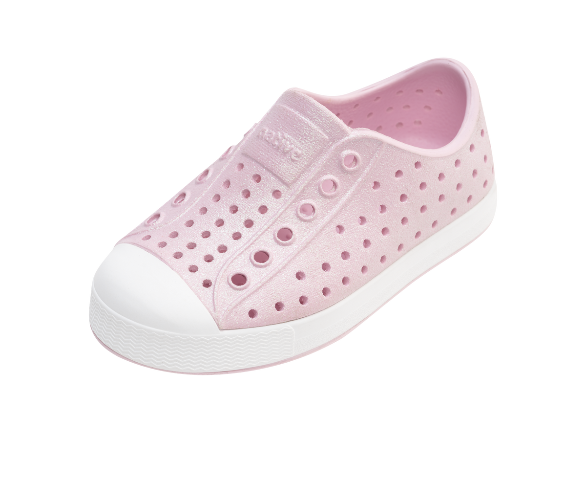 Native Shoes Jefferson Kids' Bio Bling Slip-On - Future Purple Bling