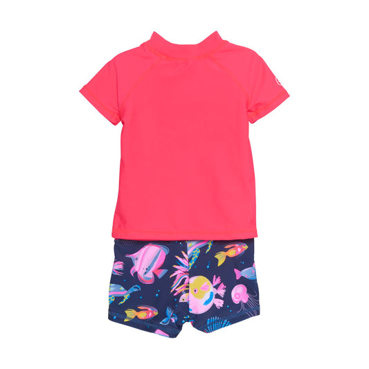Color Kids Girl Rash Guard Swim Set