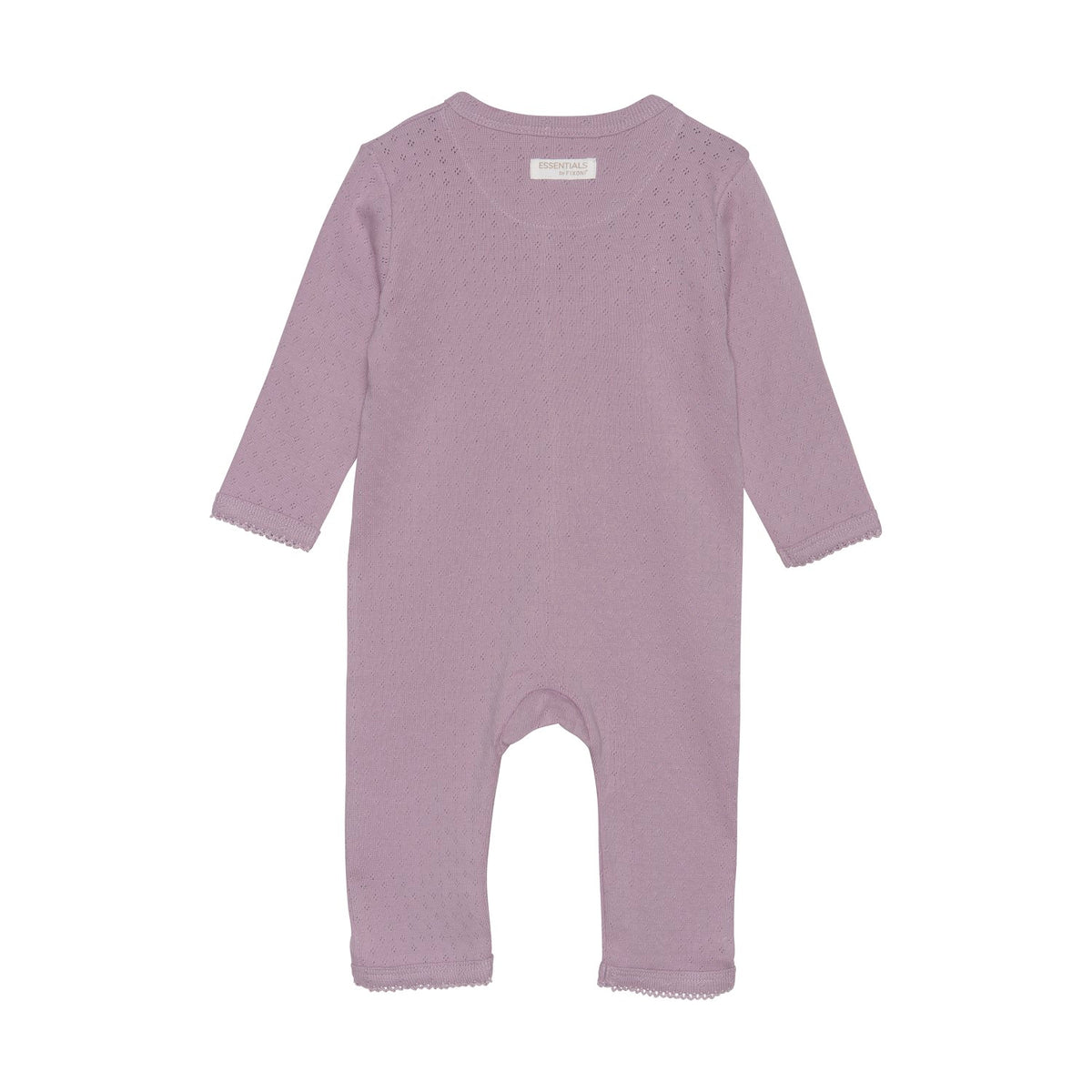 FIXONI - Infant Girl Long-Sleeved Pointelle Jumpsuit