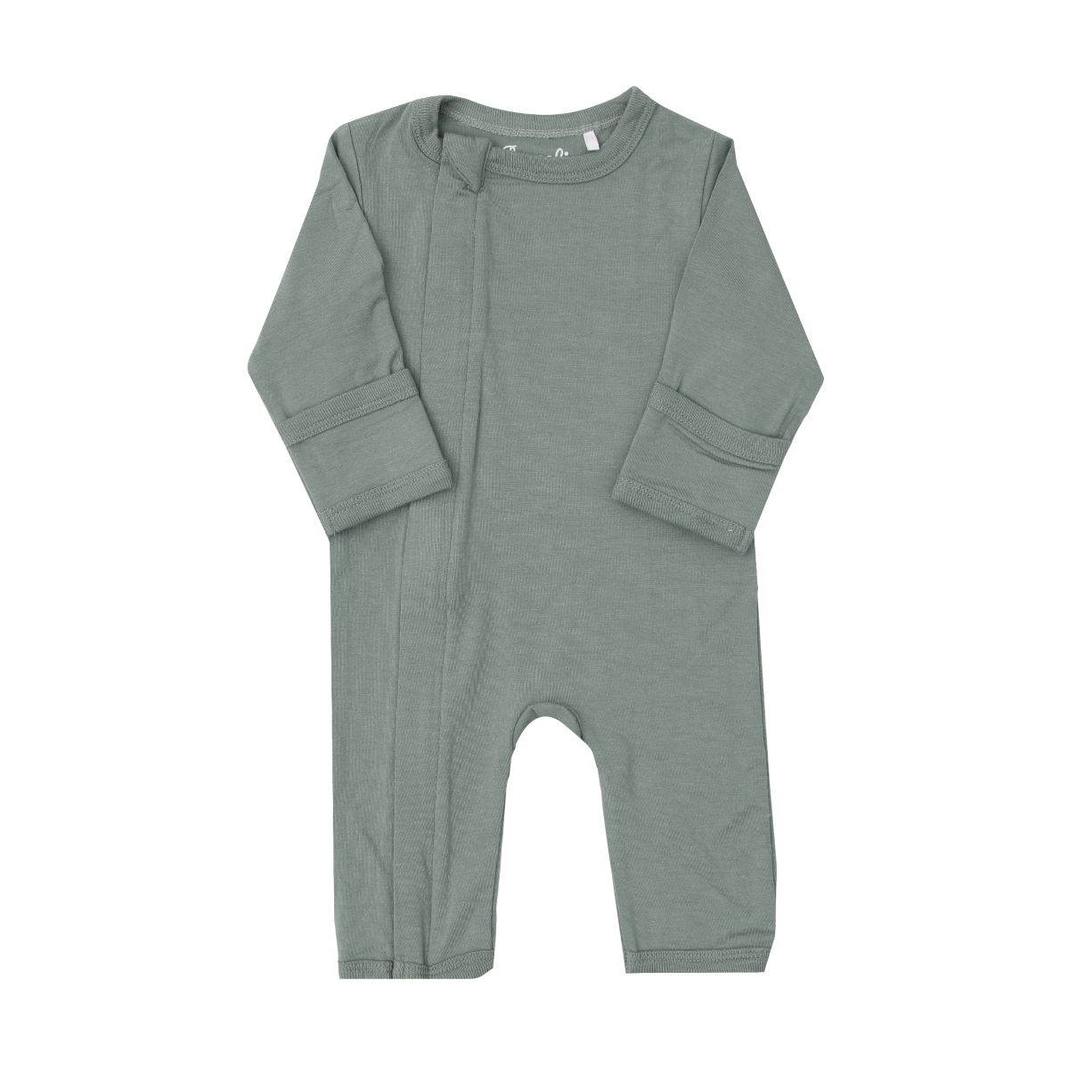 Coccoli Cotton Modal Zipper Union Suit Lily Pad