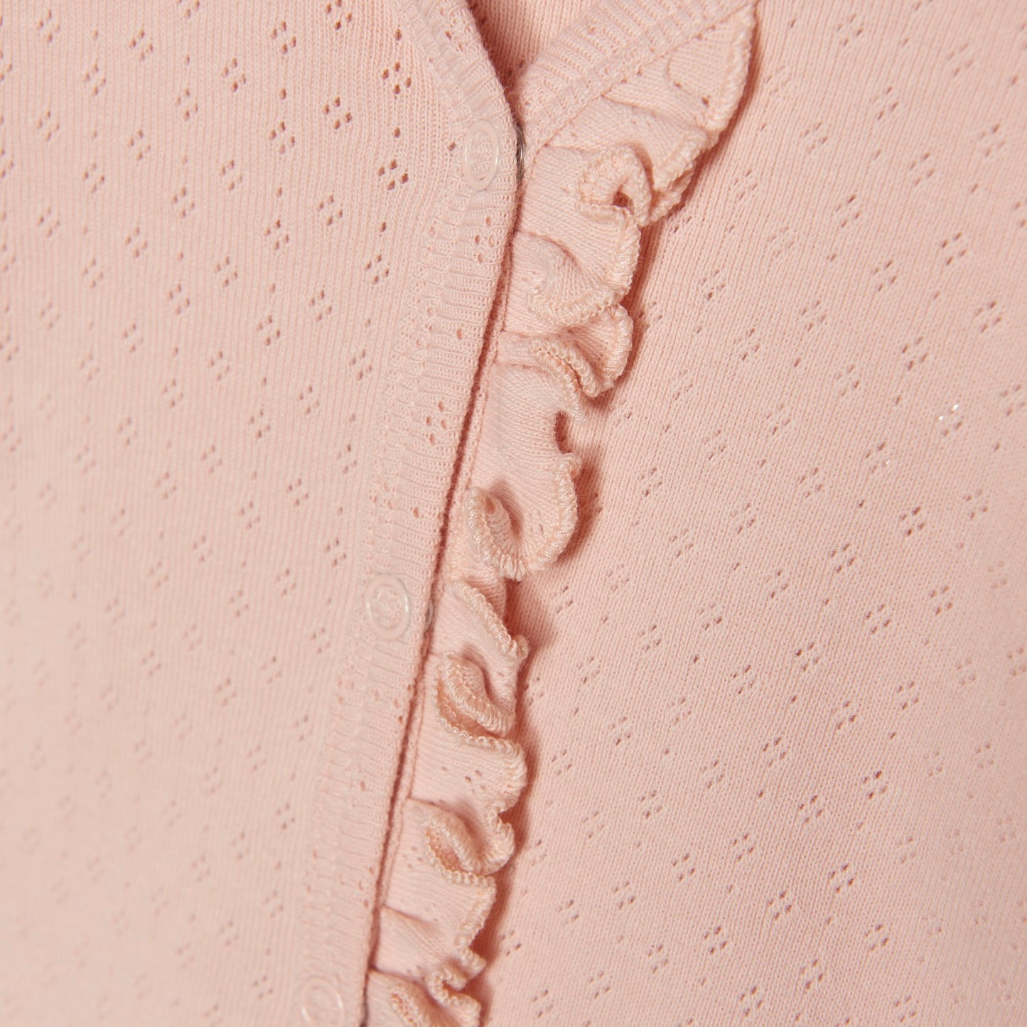 Fixoni - Infant Girl Jumpsuit Long-Sleeved Pointelle