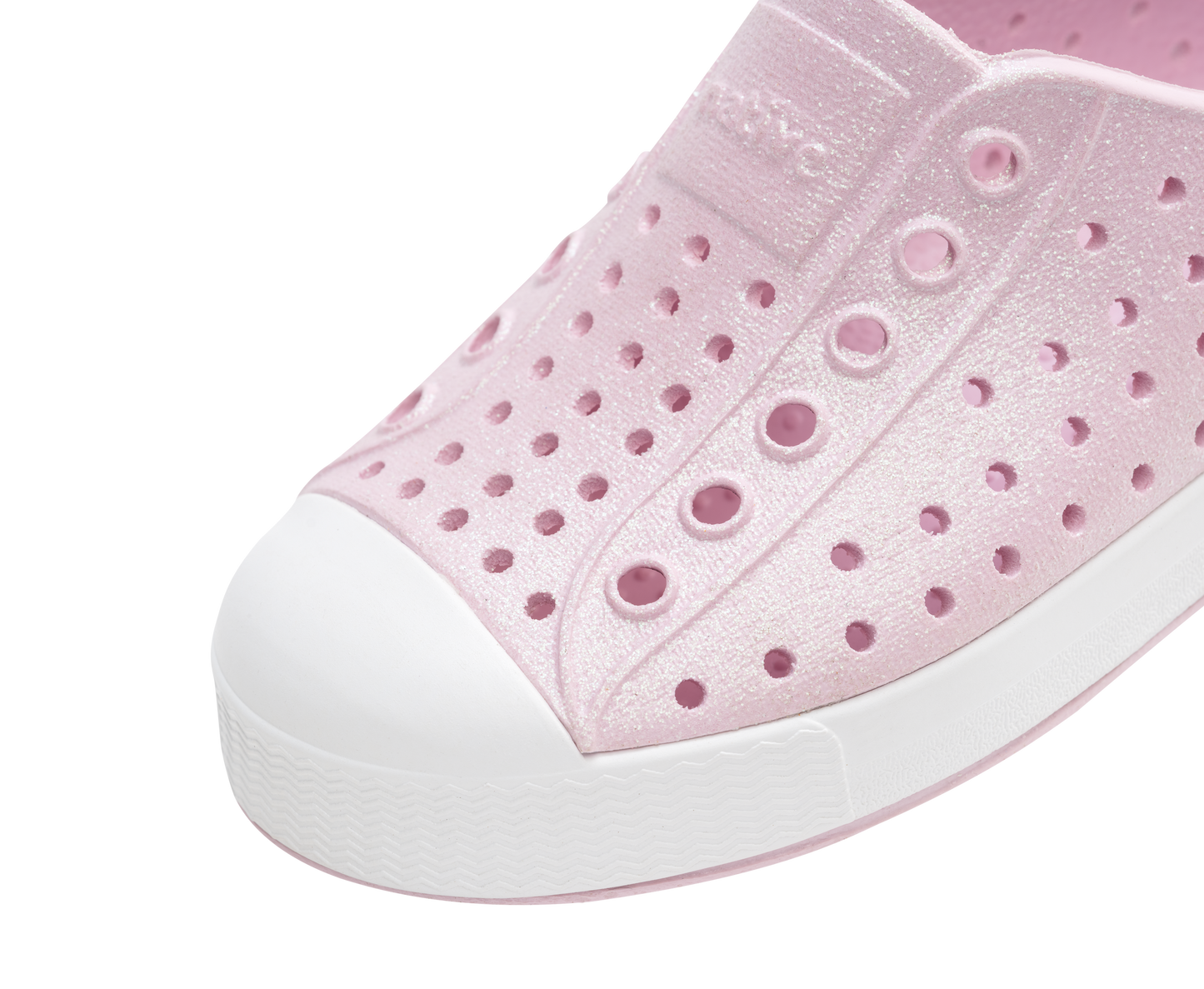 Native Shoes - Jefferson Bio Bling Kids - Barely Pink Bling/Shell White