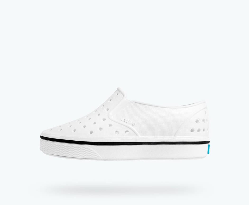 Native Shoes Miles Kids' Wider-Fit Slip-On – Lightweight EVA, Water-Friendly | Wide Fit Kids' Shoe