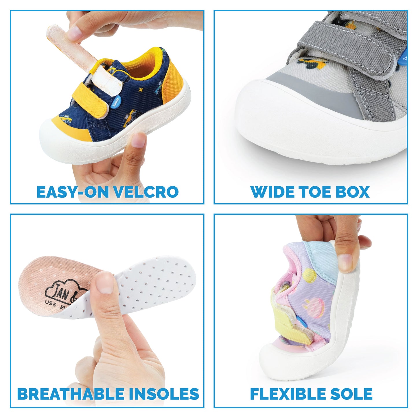 Jan & Jul - Toddler Mini Canvas Sneakers - Macarons