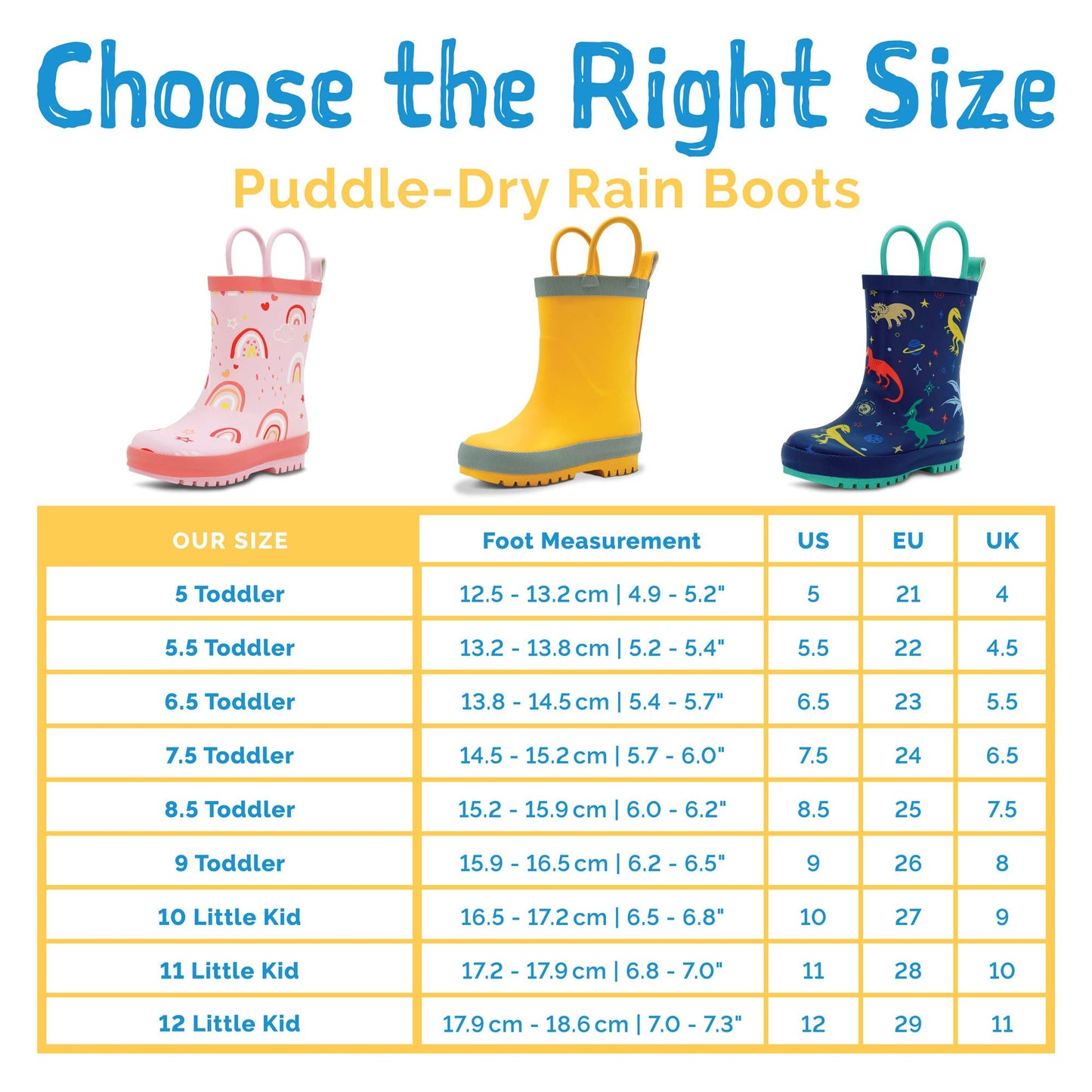 Jan & Jul - Kids Rubber Rain Boots - Pink