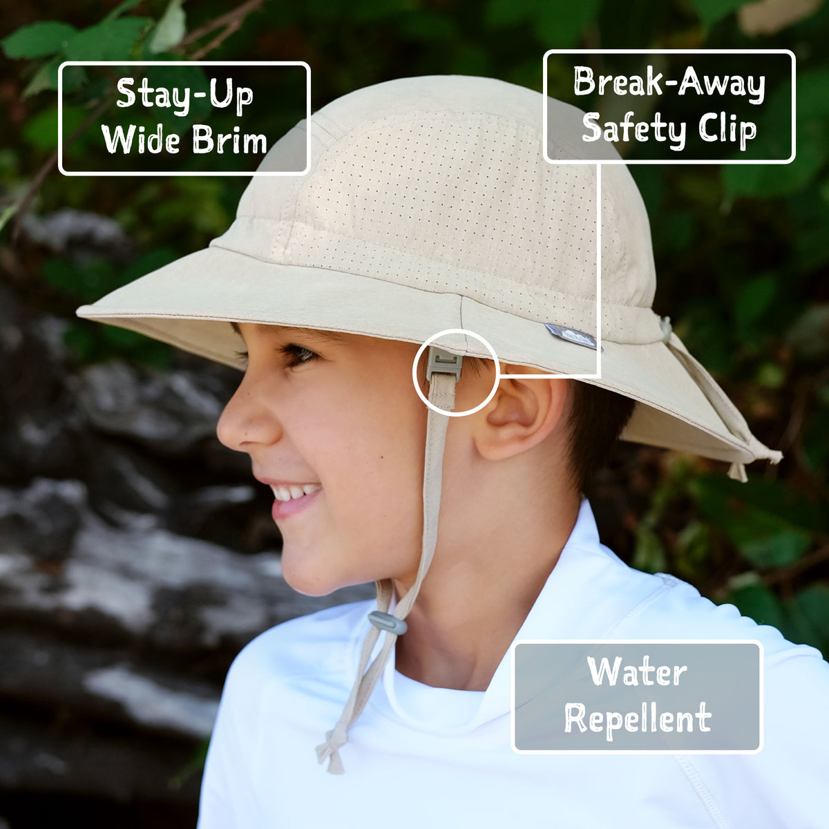 Jan & Jul - Kids SunLite Wide Brim Hat