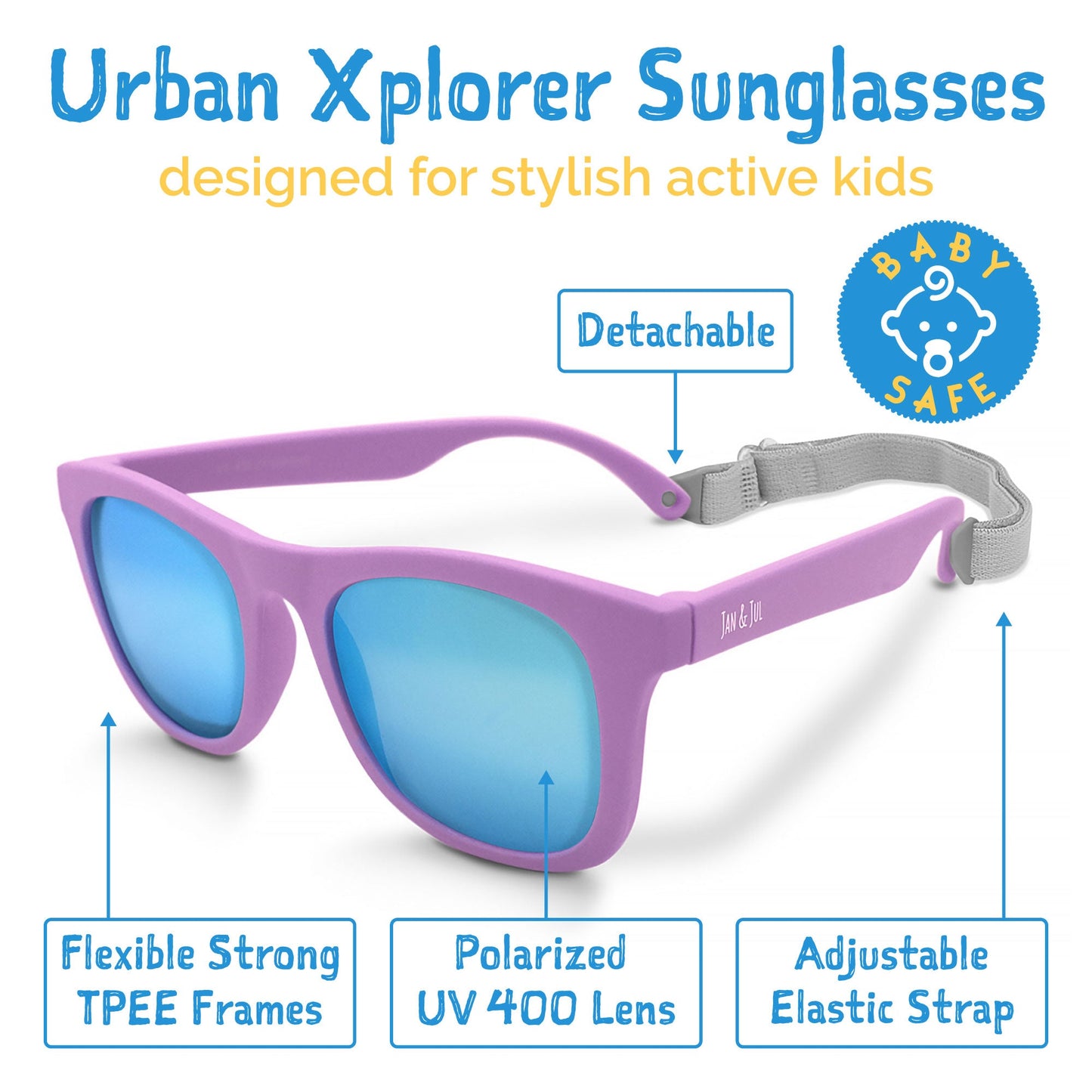 Jan & Jul Urban Xplorer Sunglasses Purple Popsicle Aurora