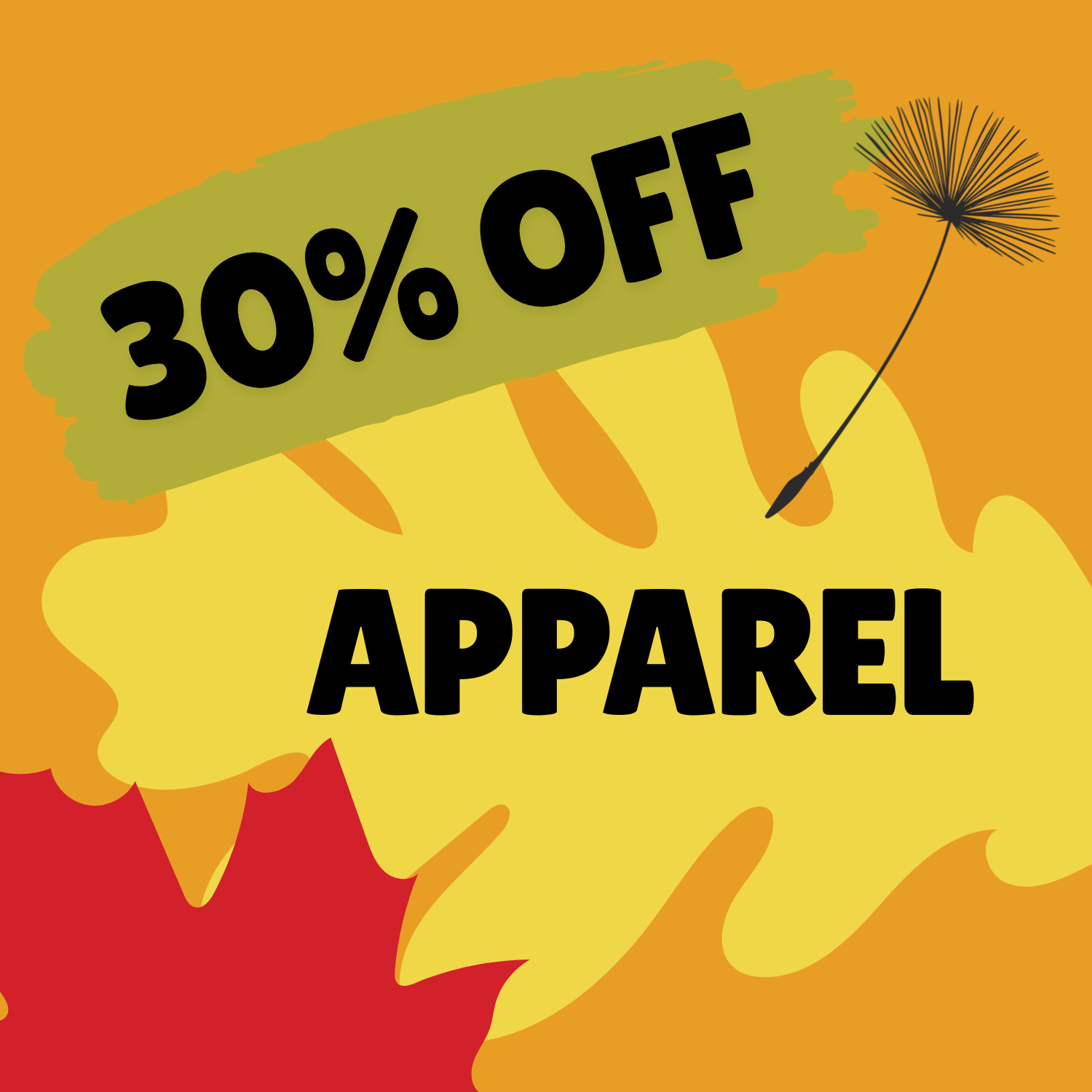 Fall Sale Apparel 30% Off