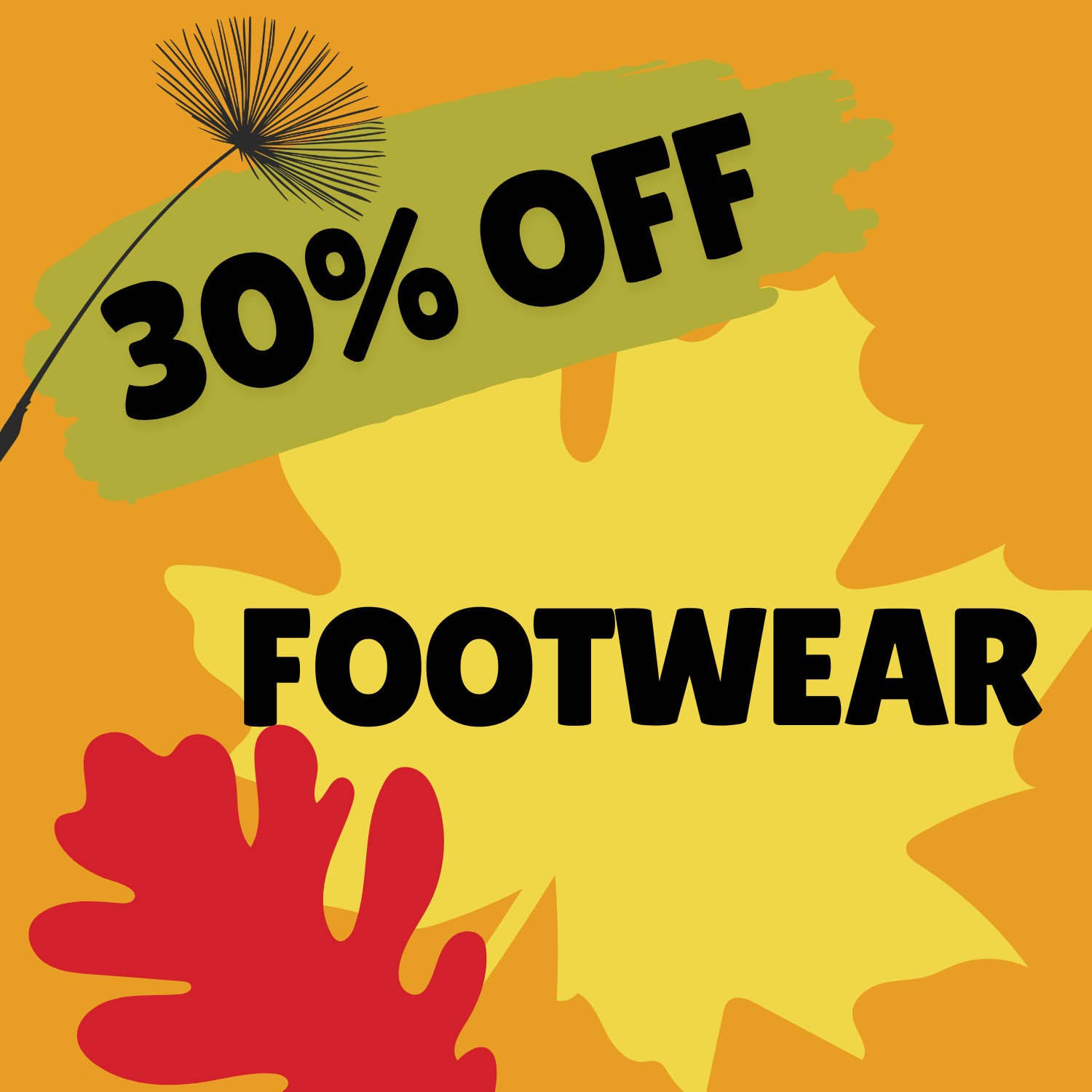 Fall Sale Footwear 30% Off