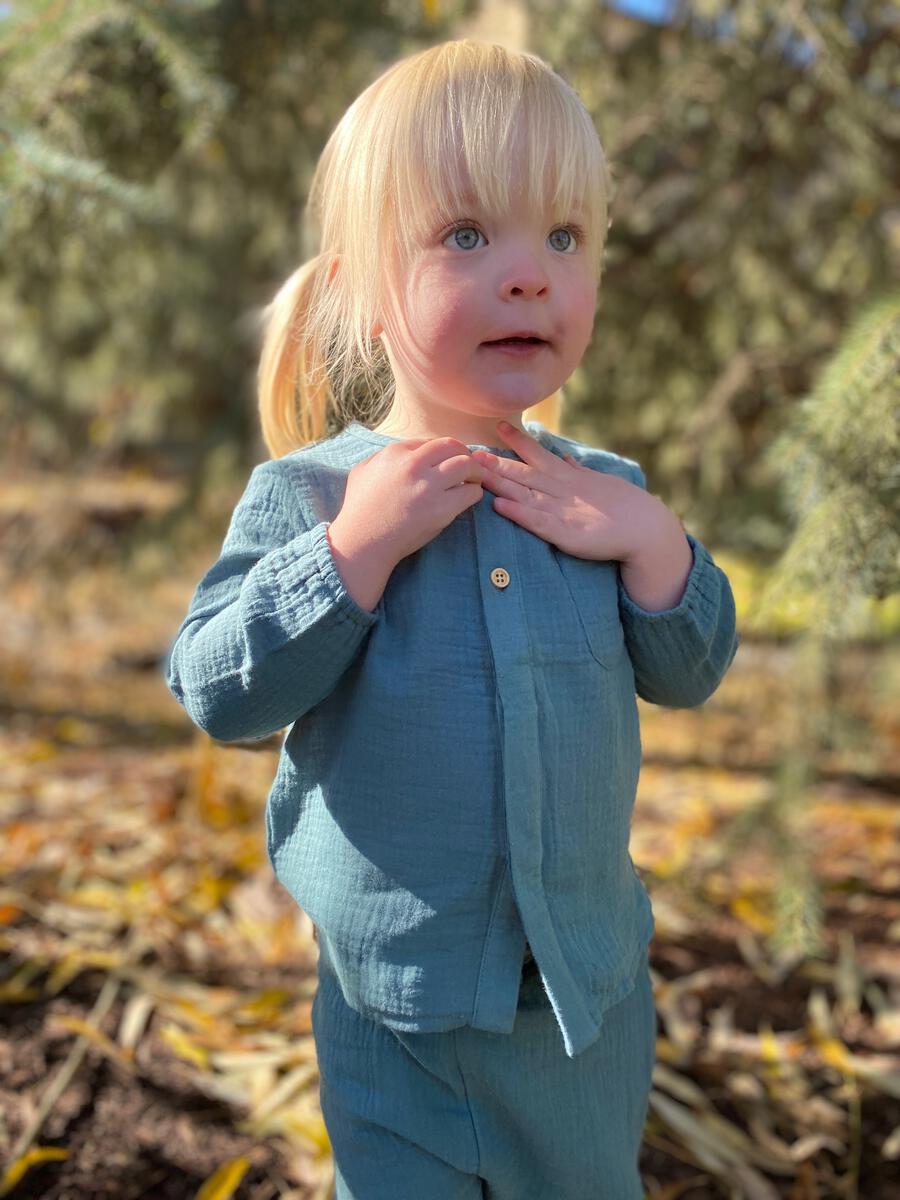 Ettie & H - Kerris Top - Blue Gauze