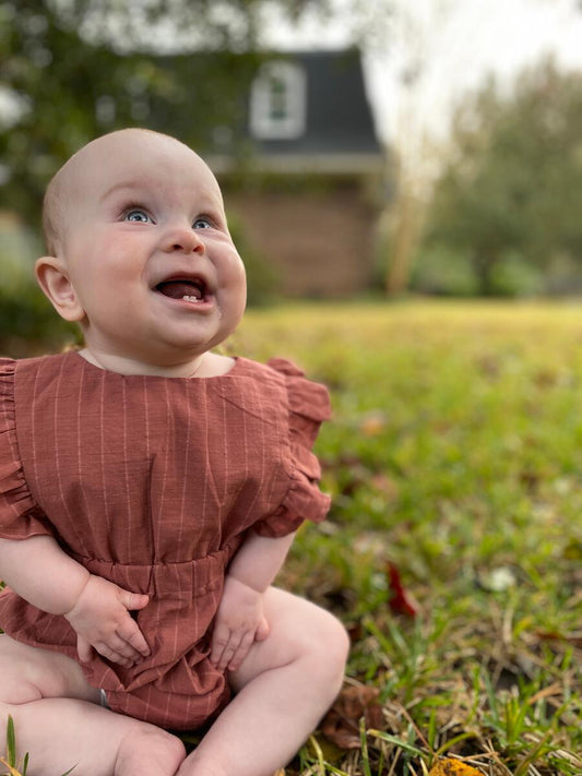 Ettie & H - Kenza Bubble - Rust Stripe