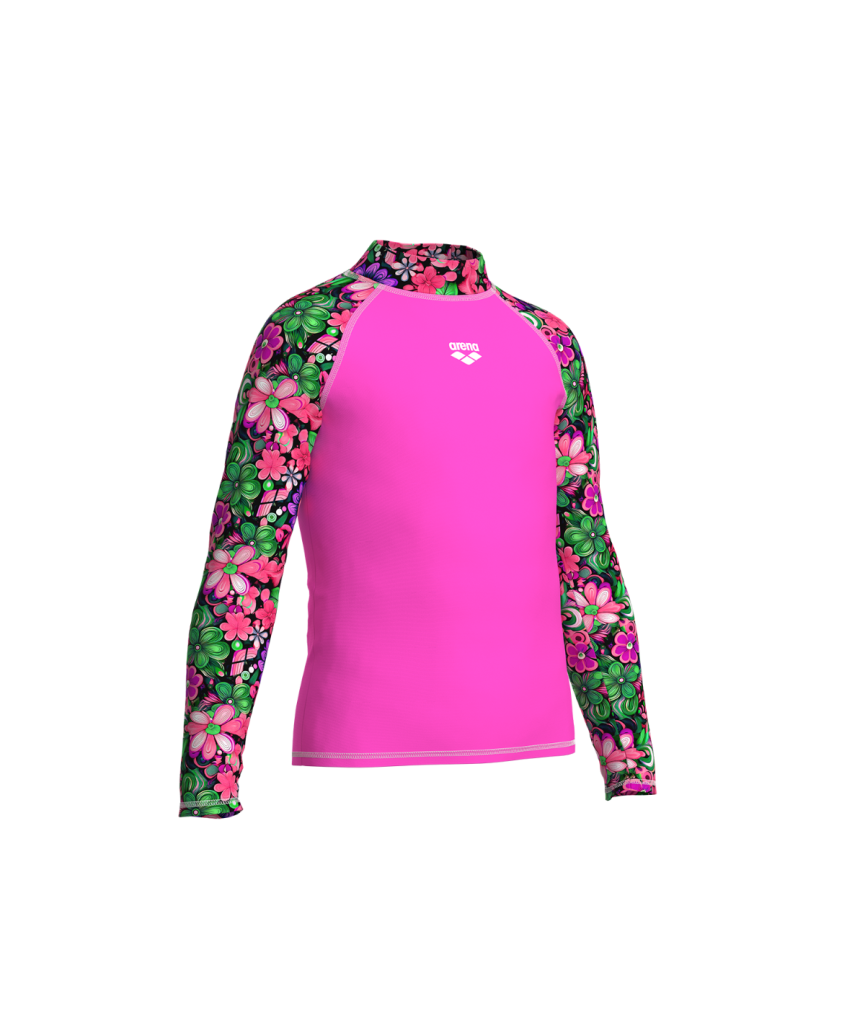 Arena Unisex Jr. Rash Vest Long Sleeve Allover