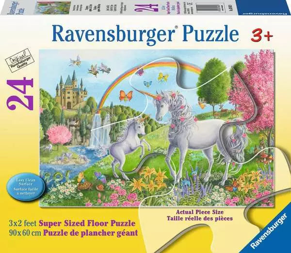 Ravensburger -  Prancing Unicorns Floor Puzzle 24pcs