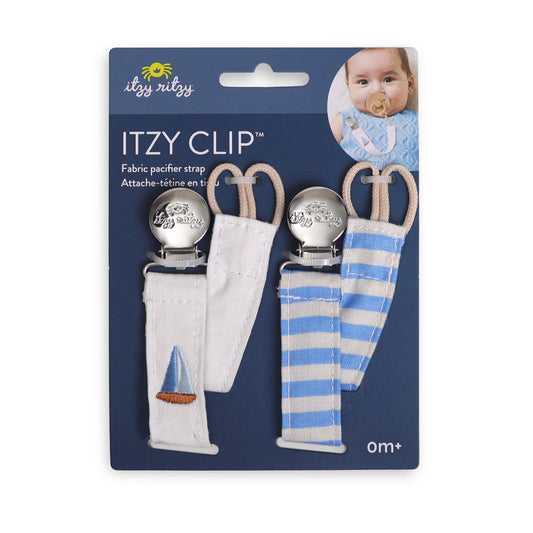 Itzy Ritzy - Itzy Clip - Fabric Pacifier Strap