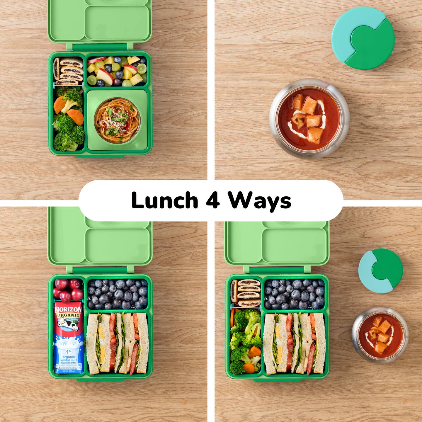 Omielife - OmieBox Bento -Apple Green
