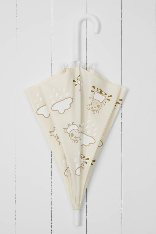 Grass & Air - Peppa Pig Little Kids Colour-Revealing Umbrella in Stone