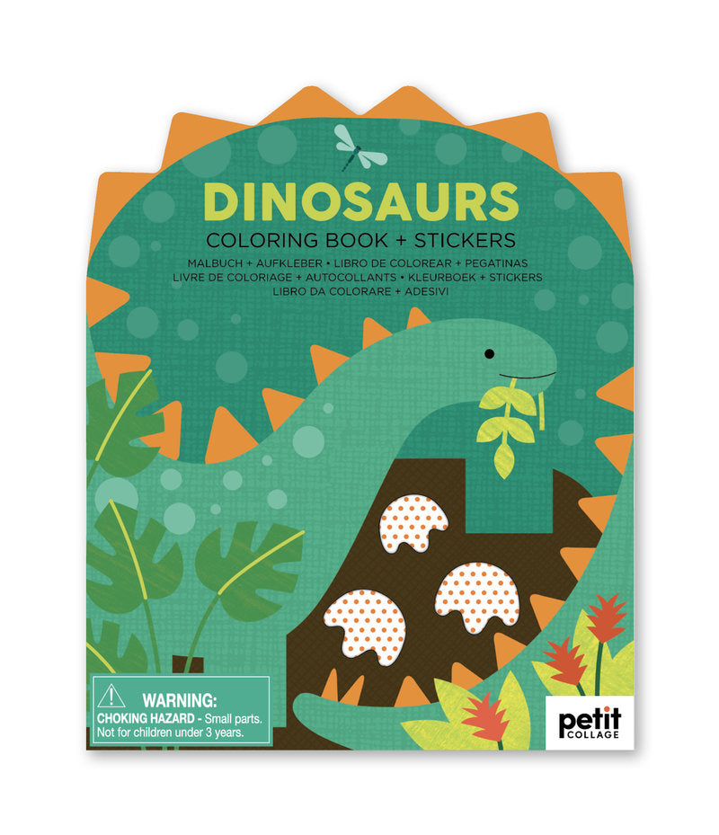 Petit Collage - Coloring Book with Stickers