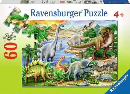 Ravensburger - Children’s Jigsaw Puzzle Prehistoric Life - 60 Pieces Puzzle