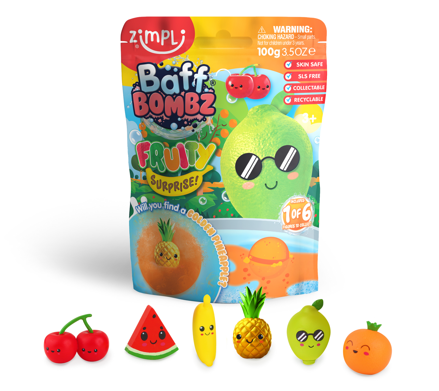 Zimpli Kids - Zimpli Baff Bombz Surprise Fruity Figure Large Bath Bomb