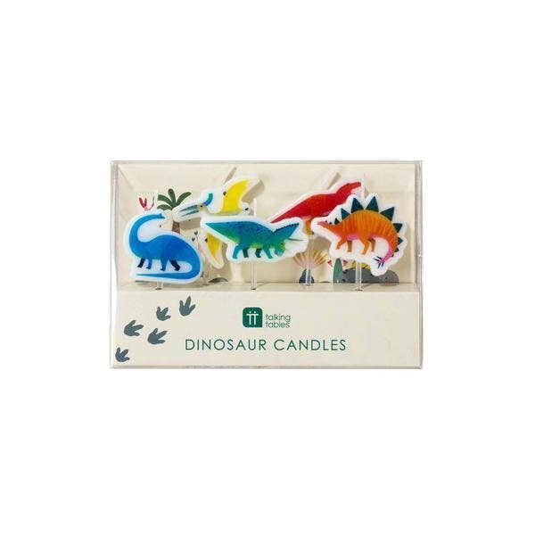 Talking Tables USA - Party Dinosaur Birthday Candles | 5 Pack |