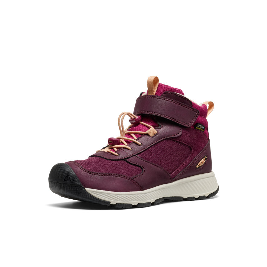 Keen - Skua Waterproof Boot - Big Kids -  Beaujolais/Peach Fuzz