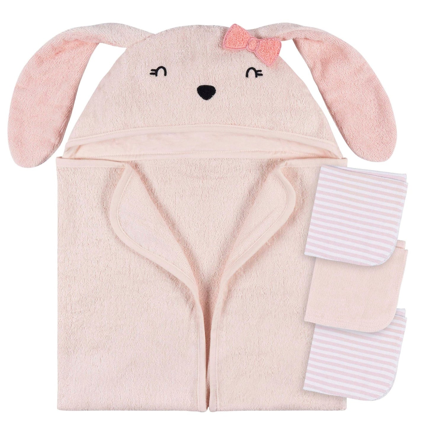 Gerber - 4pc Bath Set - Pink Bunny