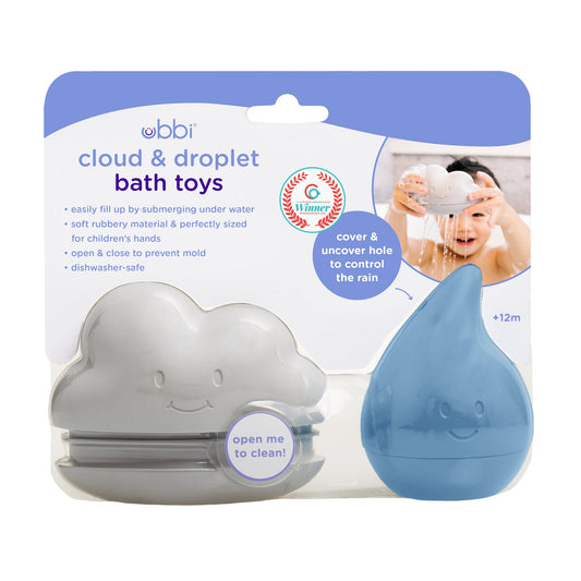 Ubbi Cloud & Droplet Bath Toys