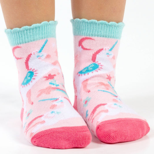 Stephen Joseph Pink Unicorn Toddler Socks