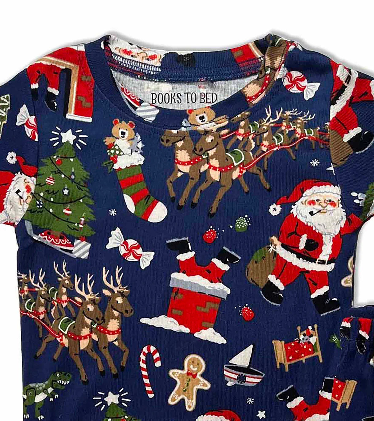 Books to Bed - Twas The Night Before Christmas - Navy PJ Set