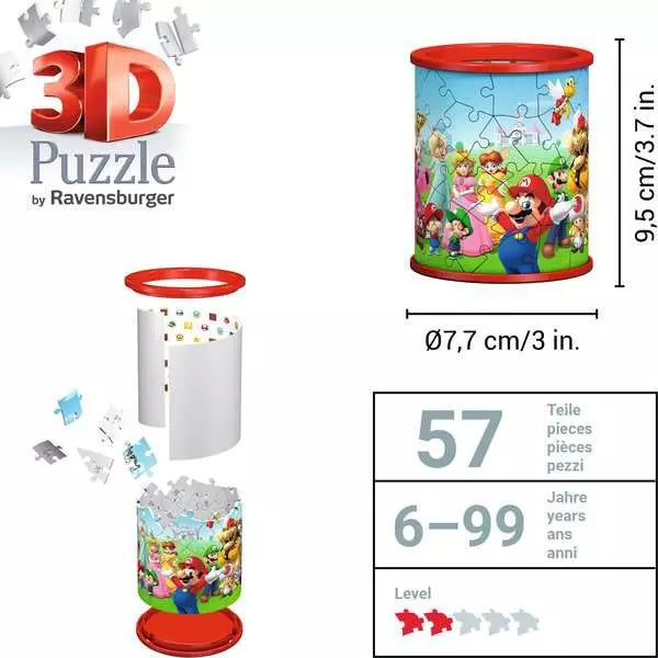 Ravensburger - Super Mario Pencil Holder 54 Pc Puzzle