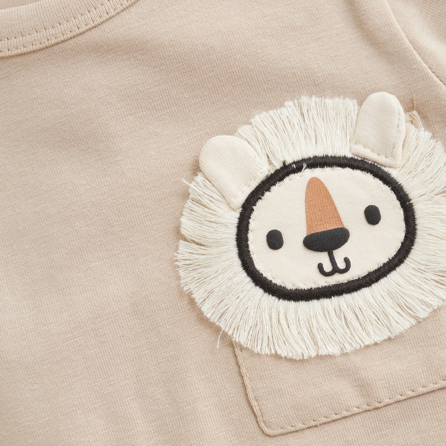 Minymo - Long Sleeve Lion Bodysuit - 3 Months