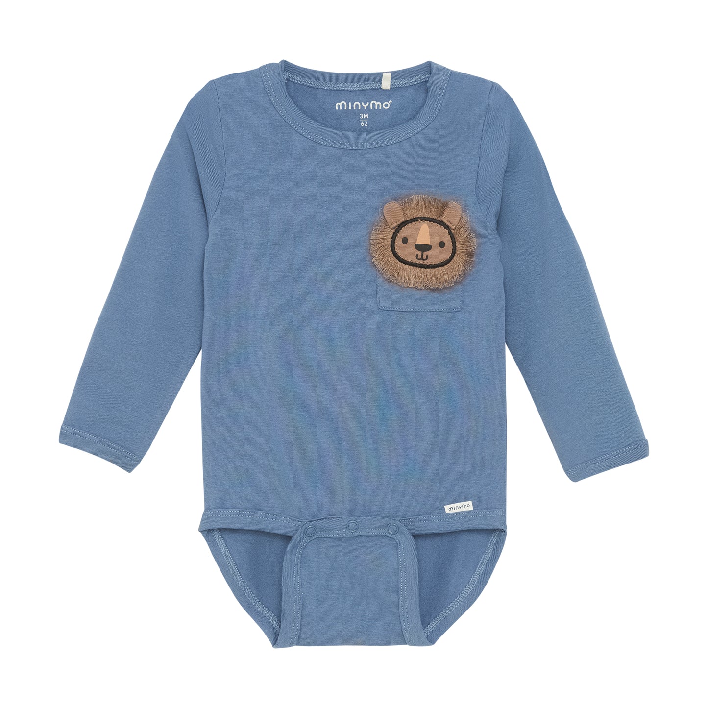 Minymo - Long Sleeve Lion Bodysuit - 3 Months