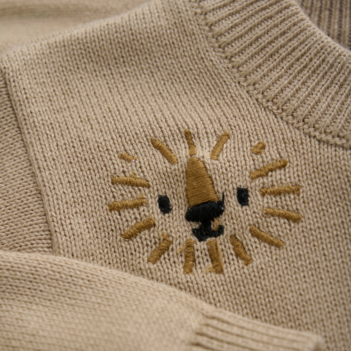 Minymo - Knit Lion Cardigan - 3 Months