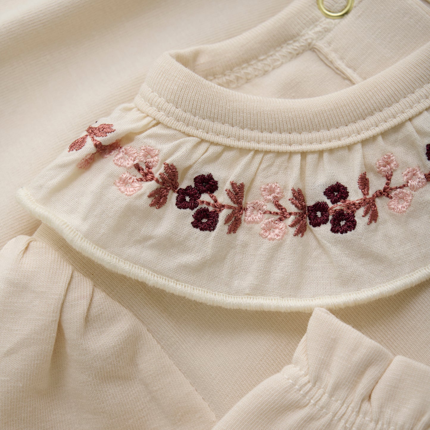 Minymo - Long Sleeve Embroidered T-shirt - 3 months