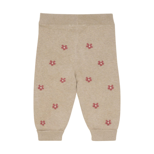 Minymo - Floral Knit Pants - 3 Months