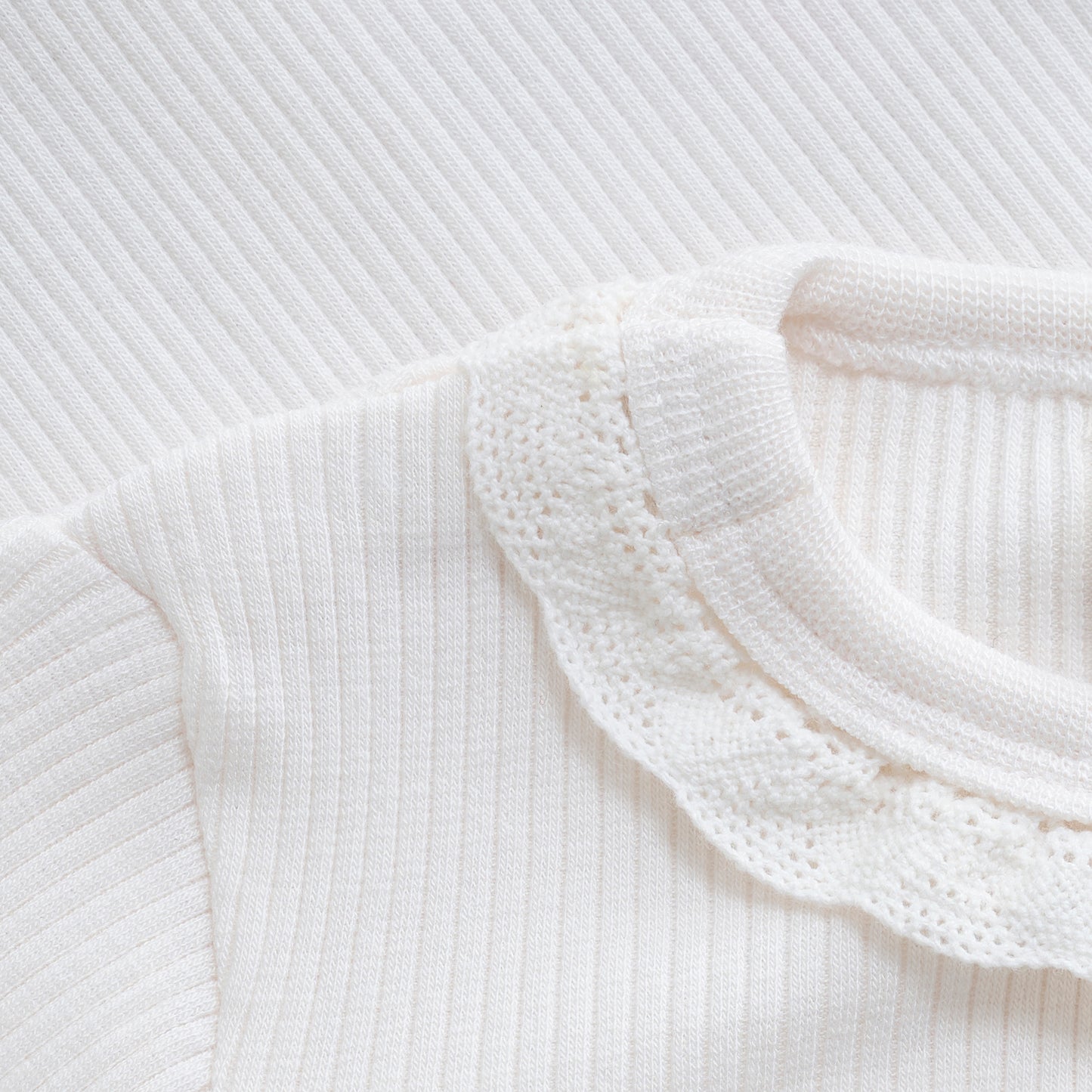 Minymo - Long Sleeve Ribbed Bodysuit - 3M