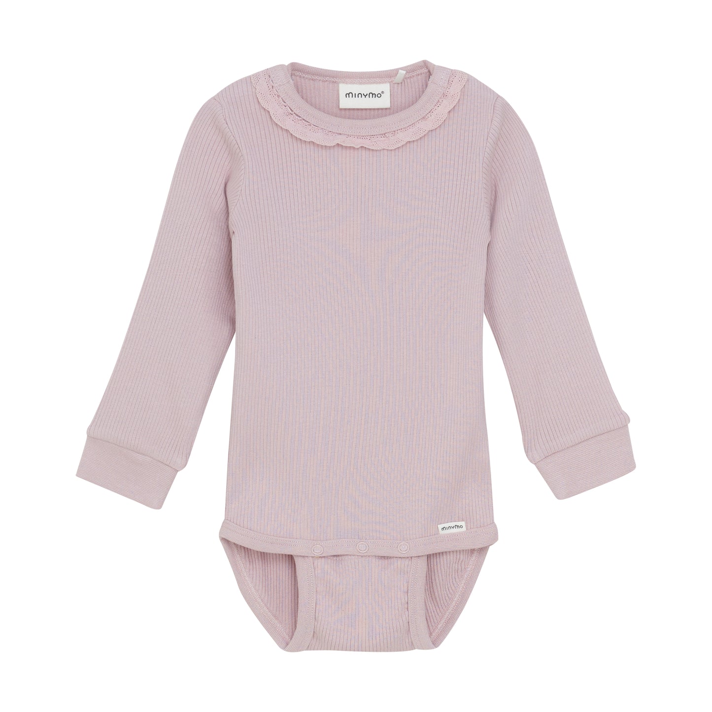 Minymo - Long Sleeve Ribbed Bodysuit - 3M