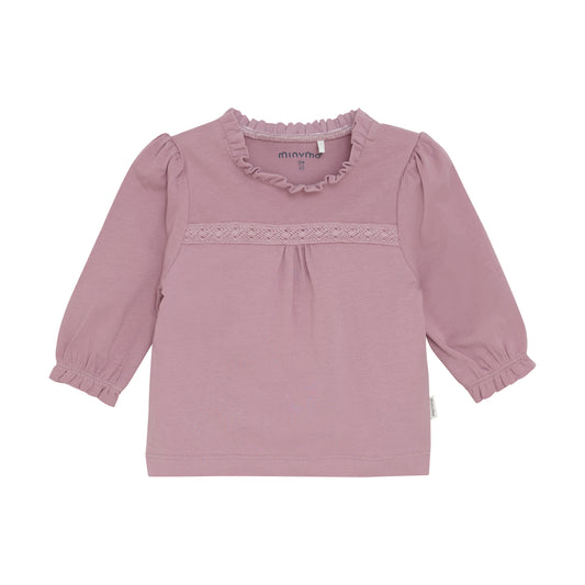 Minymo - Lace Applique Blouse - 3M