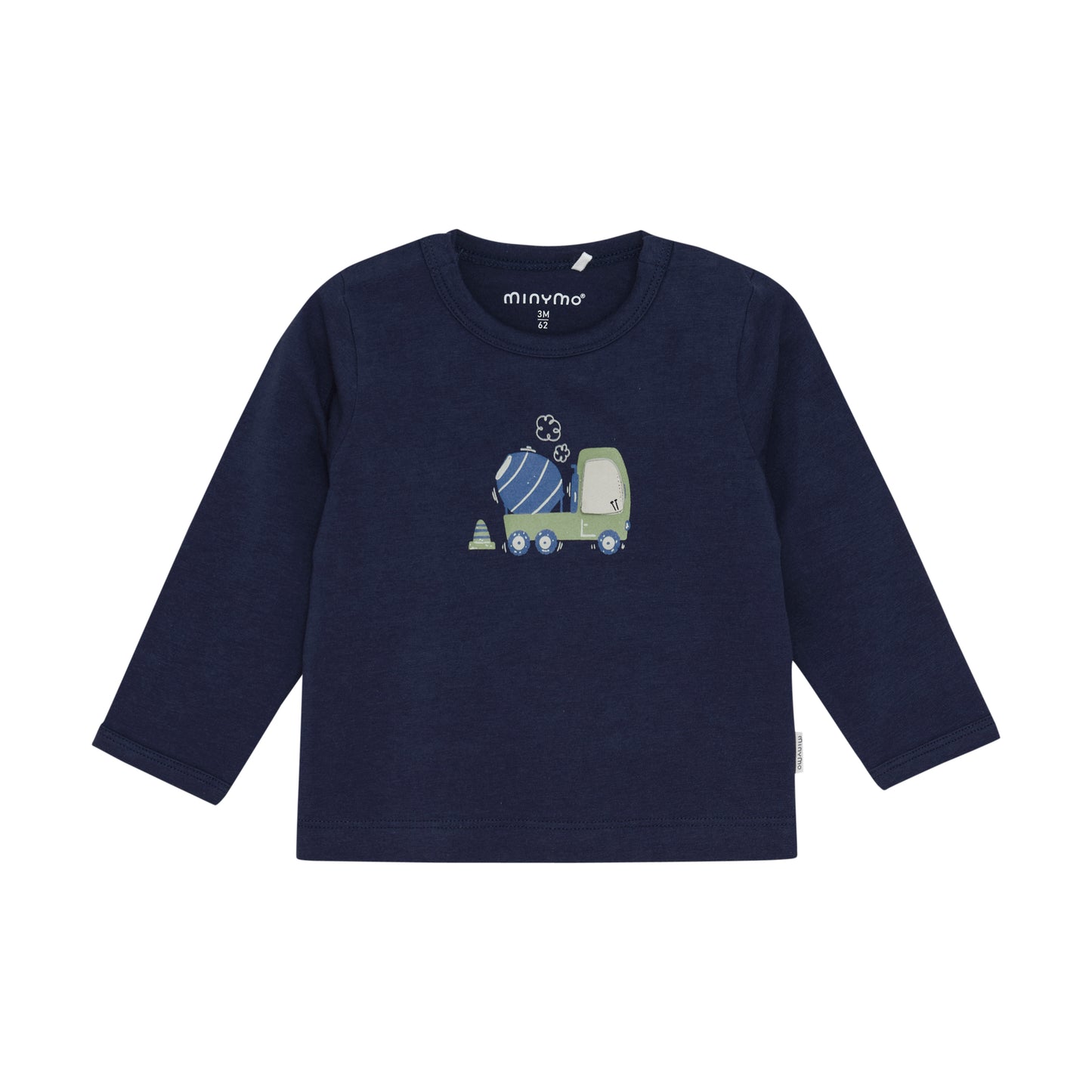 Minymo - Long Sleeve 3D Cement Truck Shirt -3 Months