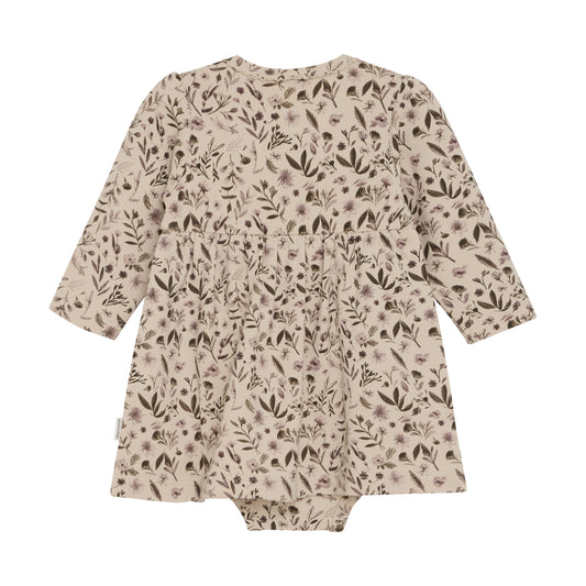 Minymo - Floral on Cream Onesie Dress - 3M