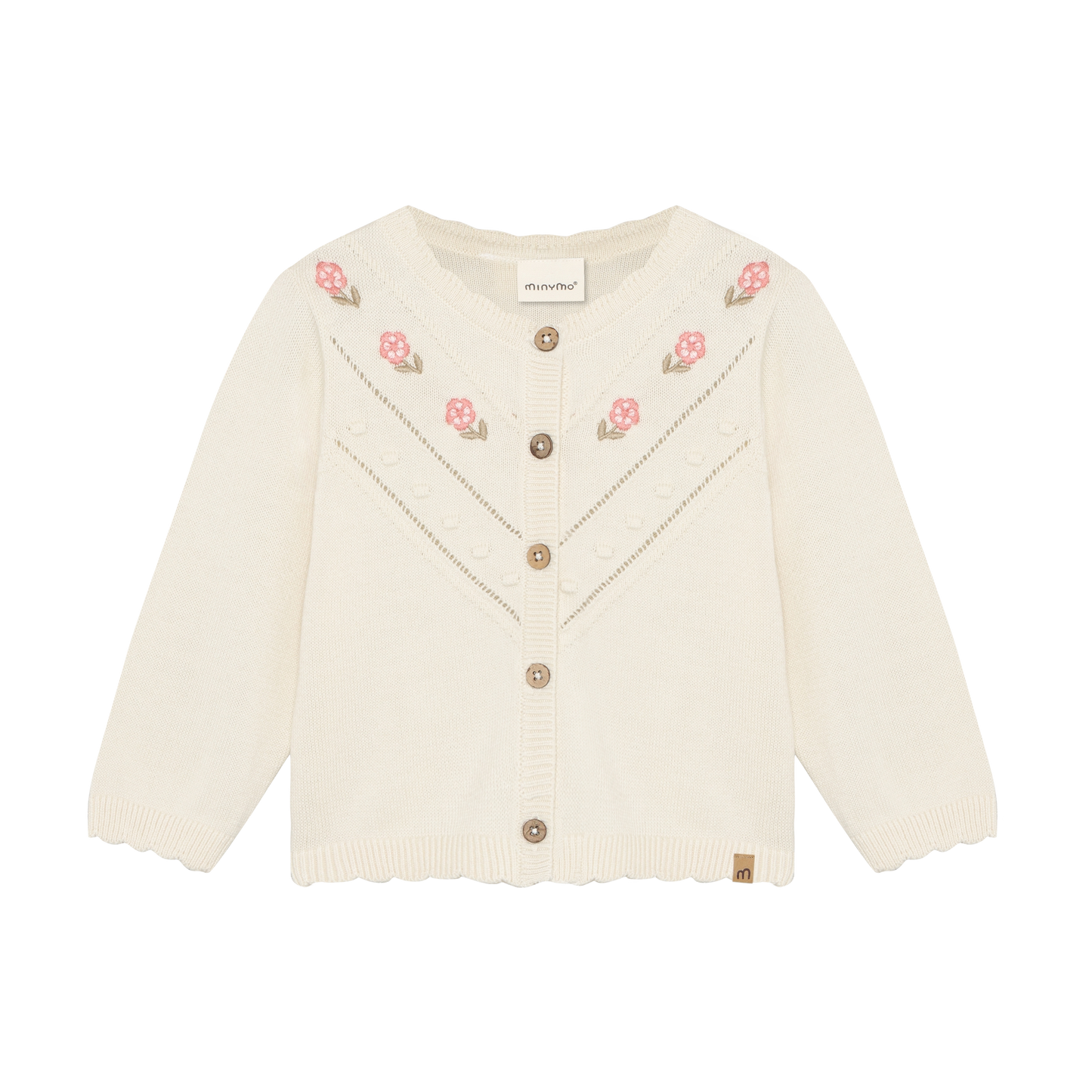 Minymo - Cream Knit Infant Cardigan