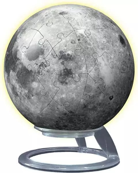 Ravensburger - 3D Puzzle Ball Glow-in-the-Dark "The Moon" - 72 Pieces
