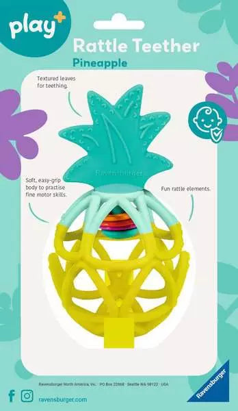 Ravensburger - play+ Rattle Teether: Pineapple