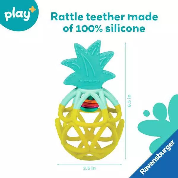Ravensburger - play+ Rattle Teether: Pineapple