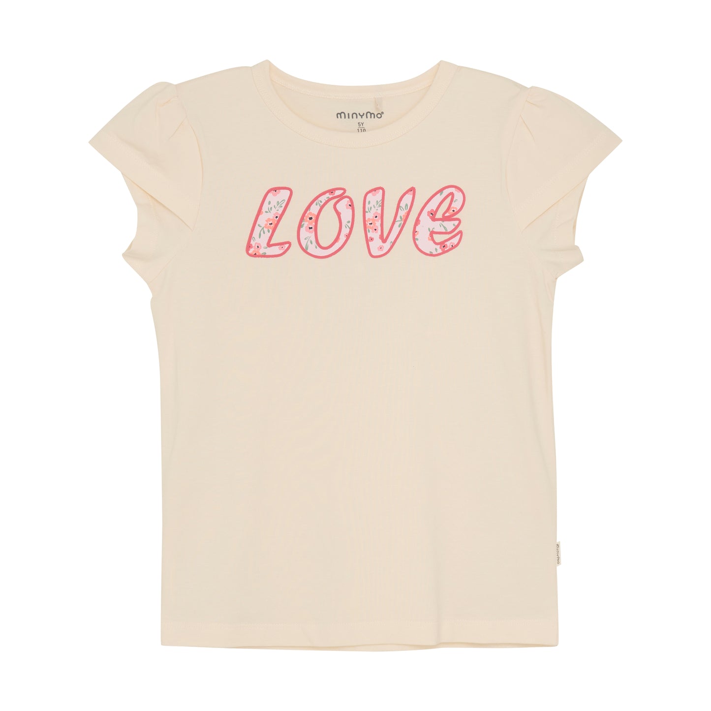 Minymo T-shirt Short Sleeve - Beige - 5Y