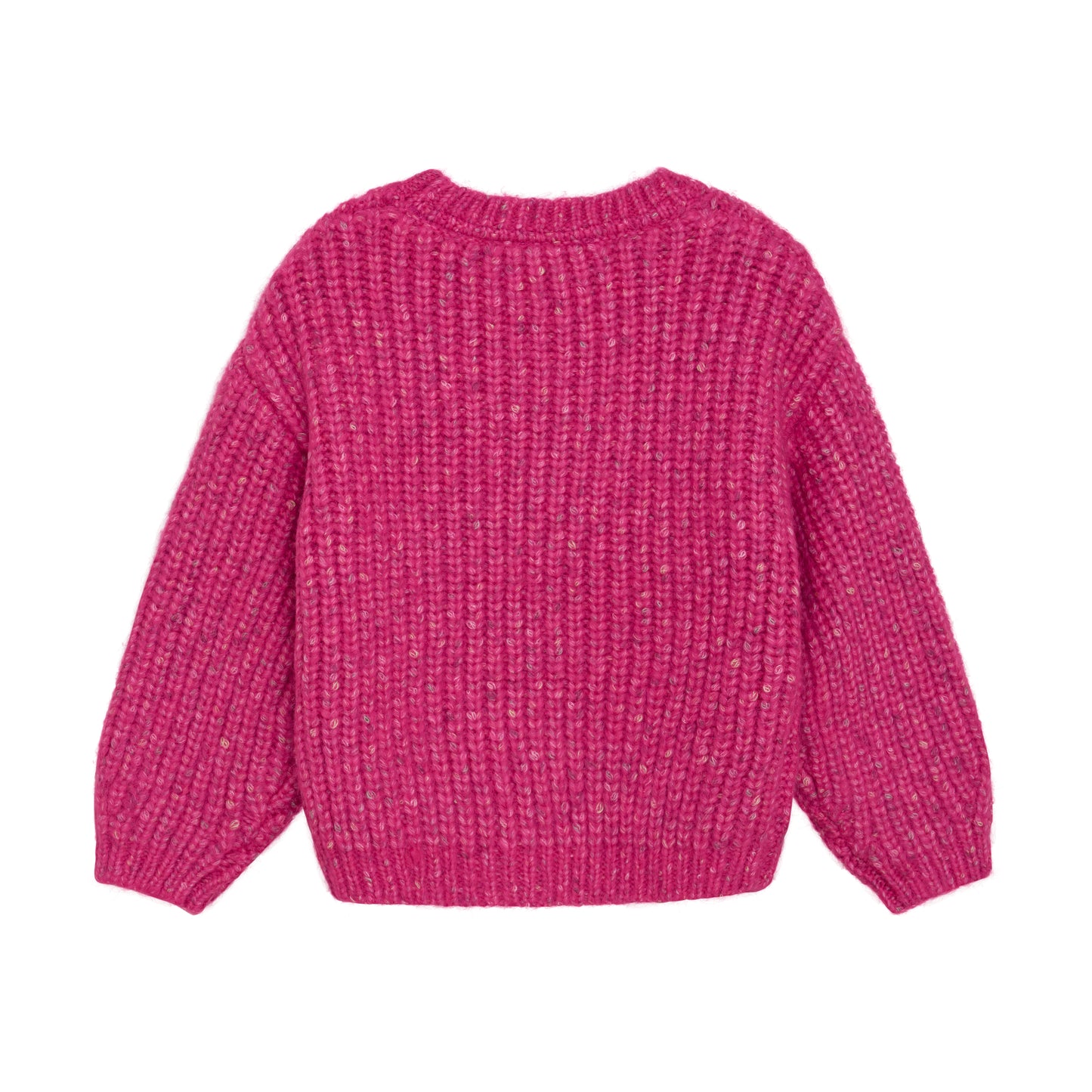 Minymo Fuschia Fedora Knit Pullover Sweater