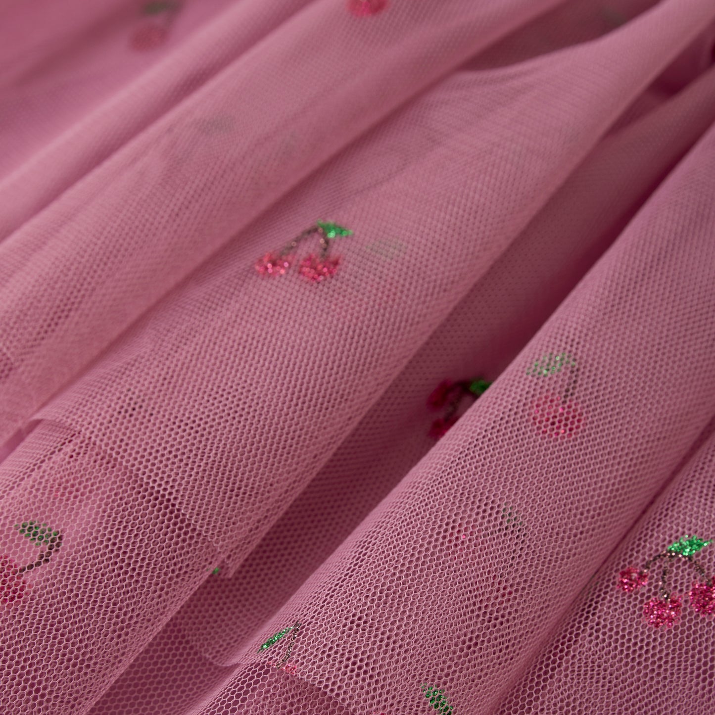 Minymo Tulle Cherry Print Skirt