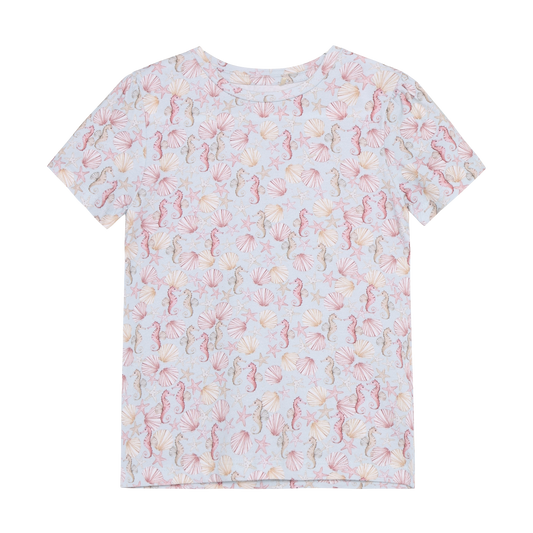 Minymo - All Over Seashell Print T-shirt - 5Y
